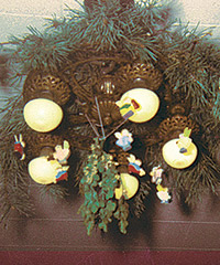 Where the angel ornaments once flew