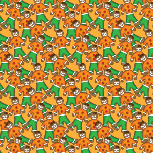 Origami paper print