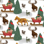 Origami paper print