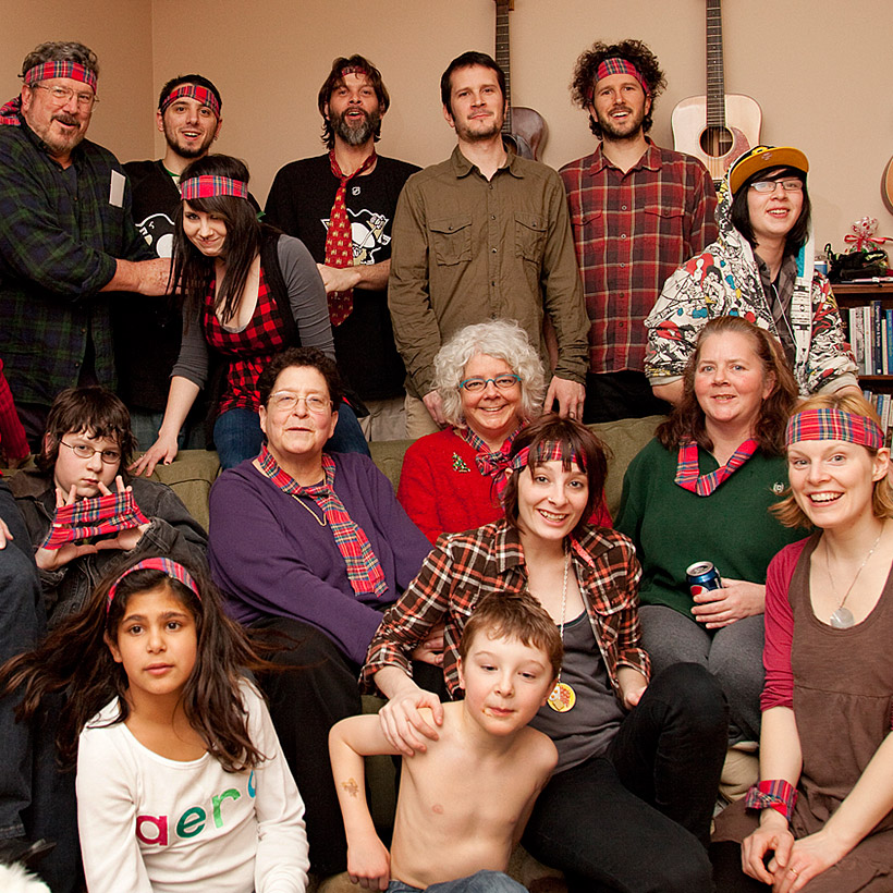 The Tribe in Plaid Markers