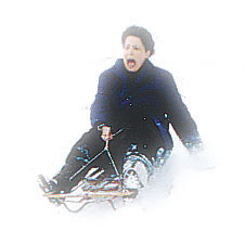 Susan on sled