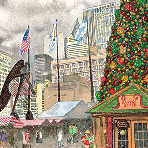City Hall watercolor