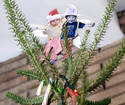 Gus and Quinn tree top