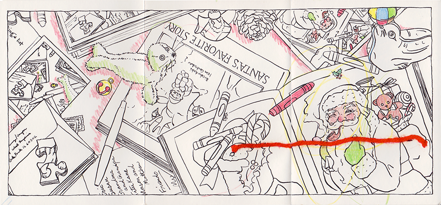 The card unfolded