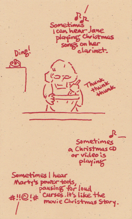 Sounds I hear while I bake