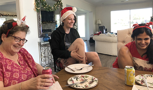 Famiy laughing