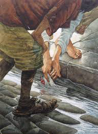 Example of many book illustrations of the Steadfast Tin Soldier