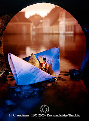 Example of many book illustrations of the Steadfast Tin Soldier