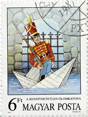 Example of stamp illustrations of the Steadfast Tin Soldier
