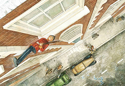 Example of many book illustrations of the Steadfast Tin Soldier