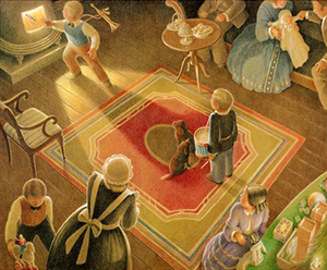 Example of many book illustrations of the Steadfast Tin Soldier