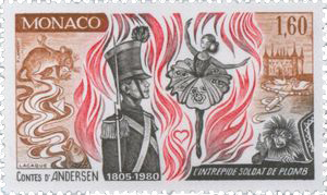 Example of stamp illustrations of the Steadfast Tin Soldier