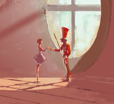 Example of many book illustrations of the Steadfast Tin Soldier