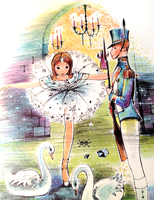 Example of many book illustrations of the Steadfast Tin Soldier