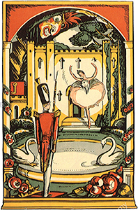 Example of many book illustrations of the Steadfast Tin Soldier