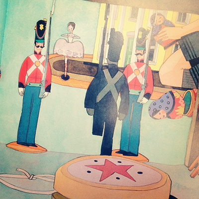 Example of many book illustrations of the Steadfast Tin Soldier