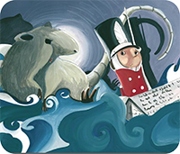 Example of many book illustrations of the Steadfast Tin Soldier