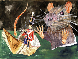 Example of many book illustrations of the Steadfast Tin Soldier