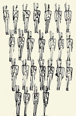 Example of many book illustrations of the Steadfast Tin Soldier