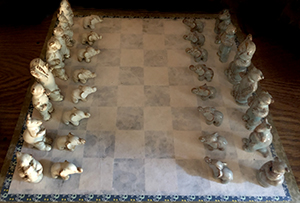 Ellen Jennings chess set