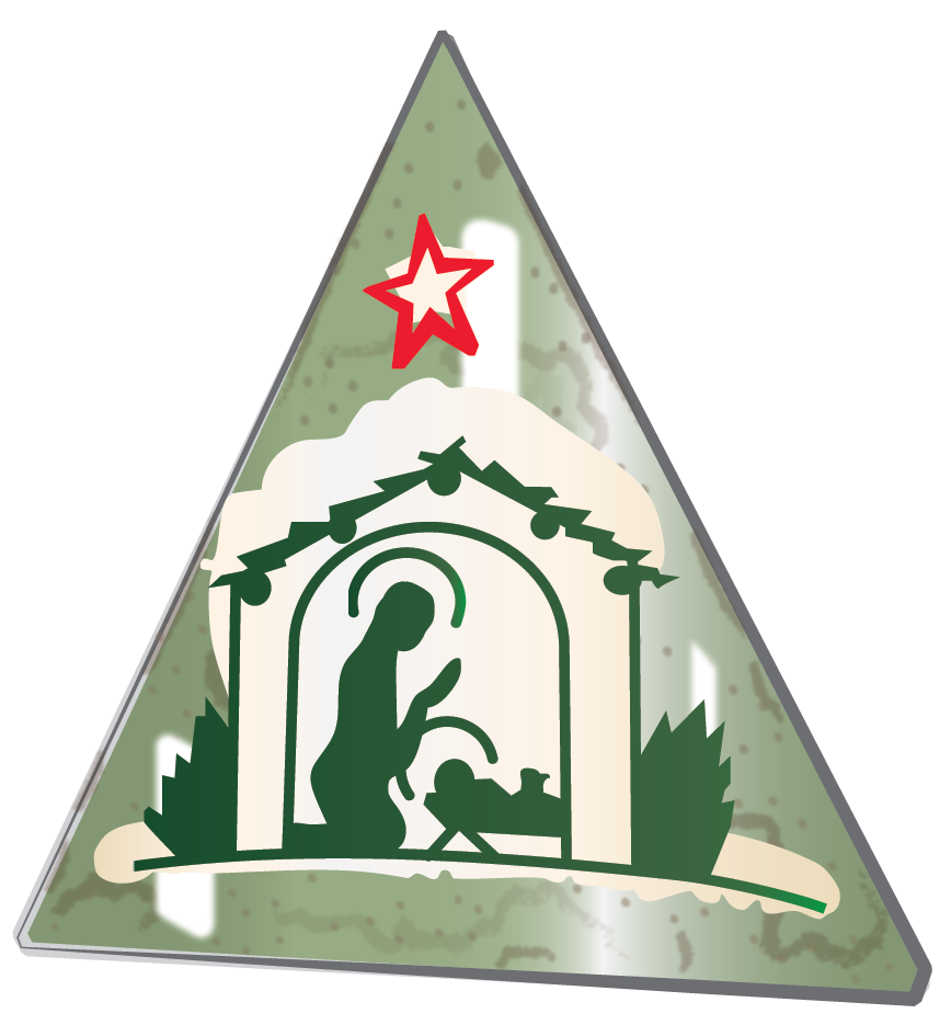 Triangular ornament