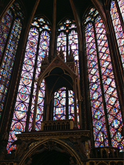 Windows in Sainte-Chapelle, Paris