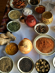 display at Khyber Pass restaurant