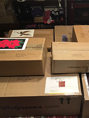 Christmas packages ready to mail
