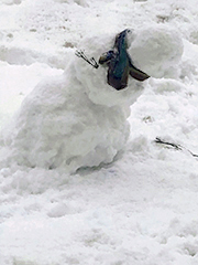 snowman leans more