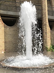 fountain at town hall