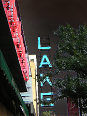 lake theater sign