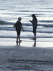 Matt and me by the sea