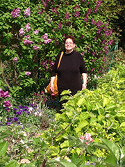 my sister at GIverny