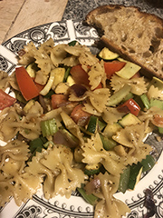 pasta and vegetables