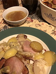 pork with scalloped potatoes