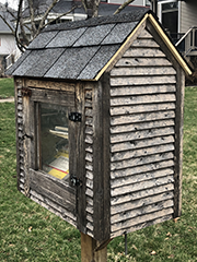 rustic free library