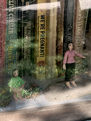 free library with tiny librarians