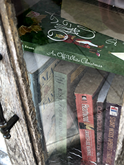 free library with the book by Don Evans that I illustrated