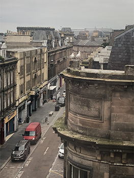 Buildings from roof level