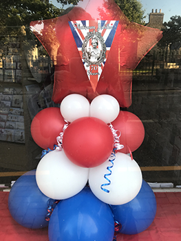 Shop window balloons