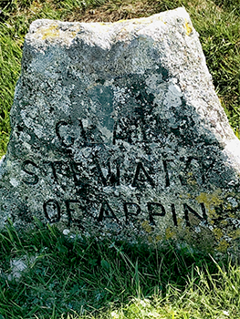 Stewart stone at Culloden