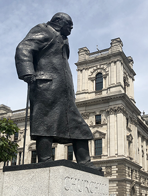 Sculpture of Winston Churchill