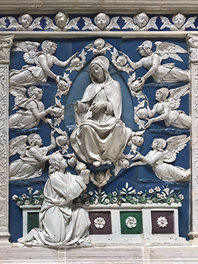 Della Robia ceramic sculpture