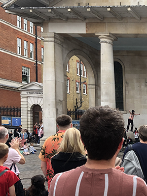 Rope walker at Covent Garden