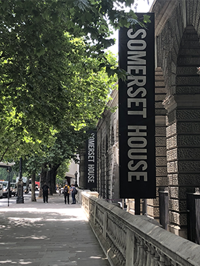 Somerset House banners on building
