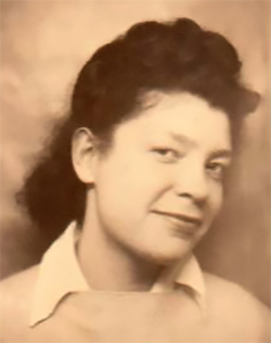 Mother grinning