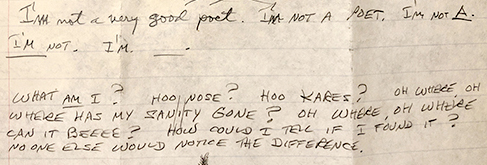 Handwritten nonsense