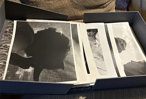 Handmade box of old photos