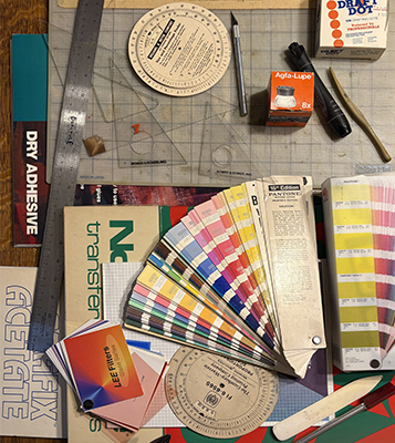 Design supplies from pre-computer days