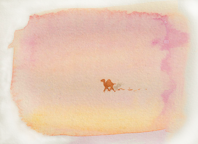 camel in twilight dessert